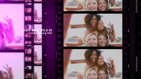 پروژه پریمیر معرفی با نوار فیلم Film Strip