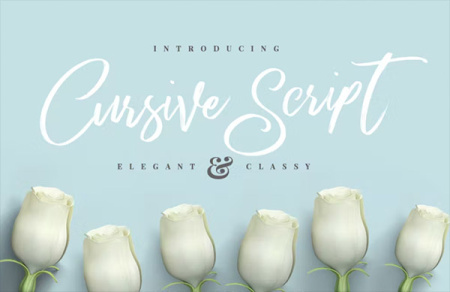 مجموعه فونت های انگلیسی چسبیده