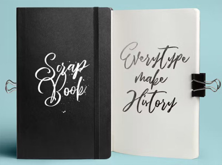 4 فونت های انگلیسی چسبیده