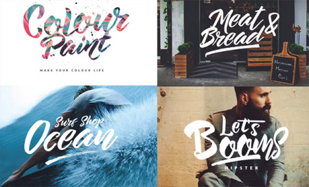 دانلود مجموعه بهترین فونت چسبیده و دستخط انگلیسی