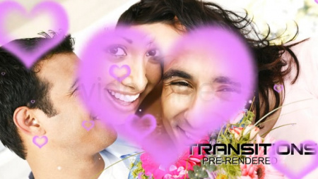 ترانزیشن کروماکی قلب عاشقانه و فانتزی برای ادیت فیلم