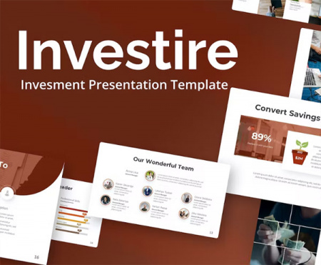 قالب پاورپوینت اقتصاد Investire