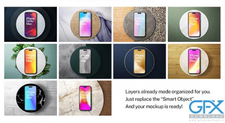موکاپ لایه باز آیفون 14 Pro با فرمت PSD
