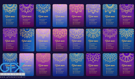 وکتور ماندالا طرح هندی