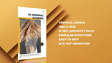 پروژه افتر افکت اینستاگرام مینیمالیست