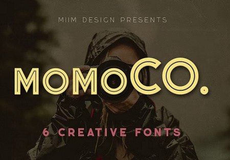 فونت انگلیسی momoco برای طراحی در فتوشاپ