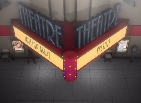 پروژه پریمیر افتتاحیه در سالن سینما At The Movie Theatre