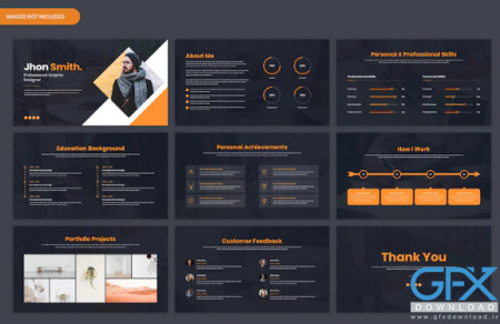 دانلود psd پورتفولیو و رزومه