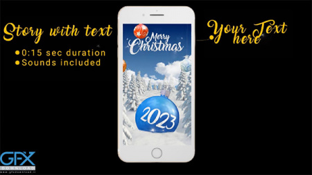پروژه افتر افکت استوری اینستاگرام کریسمسی