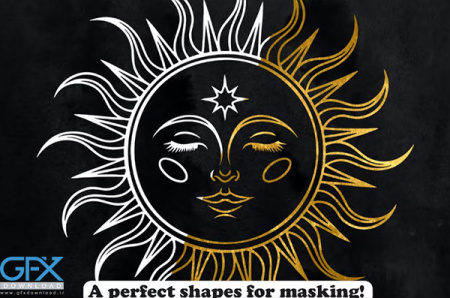 براش های مهر ستاره و ماه برای فتوشاپ