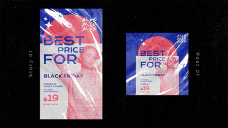 دانلود پروژه افتر افکت پست و استوری اینستاگرام فروش