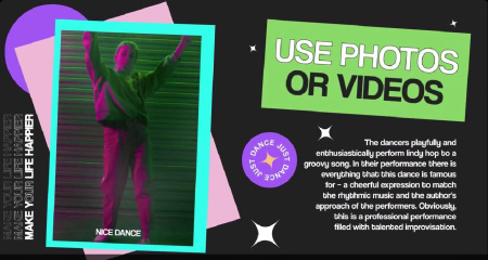 دانلود پروژه افتر افکت اسلایدشو رنگی Trendy Colorful Slideshow