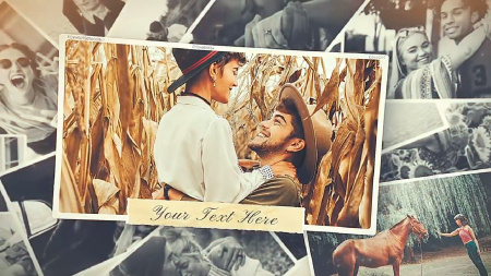 پروژه افتر افکت اسلایدشو آهسته خاطرات رمانتیک