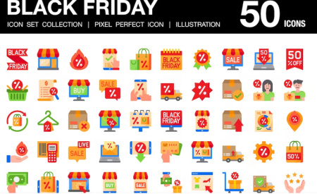 ۵۰ آیکون بلک فرایدی