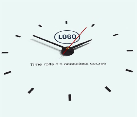 پروژه پریمیر لوگو ساعت دیواری Wall Clock Logo