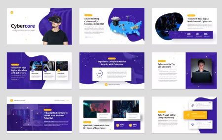 تم پاورپوینت سایبری Cyber Security