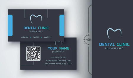 دانلود مجموعه وکتور کارت ویزیت دندانپزشکی