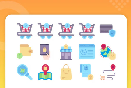 60 آیکون تجارت الکترونیک