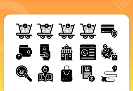 مجموعه آیکون تجارت الکترونیک