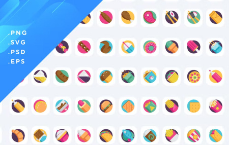 50 آیکون فست فود