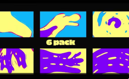 6 ترانزیشن پریمیر افکت مایع Flowing Fluid