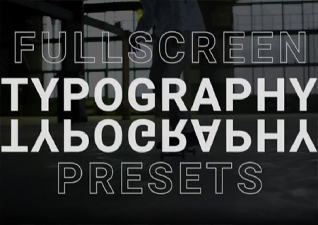 پریست پریمیر تایپوگرافی های تمام صفحه