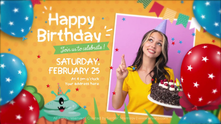 دانلود پروژه افتر افکت اینترو جشن تولد