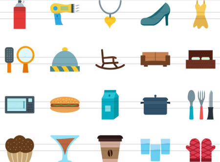 دانلود 50 آیکون لوازم خانگی 50 Homeware