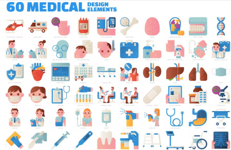 60 آیکون پزشکی و سلامت 60 Medical
