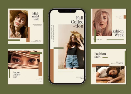 دانلود قالب لایه باز اینستاگرام مینیمال Nomuse Minimal