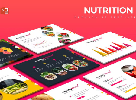 دانلود تم پاورپوینت تغذیه Nutrition Powerpoint