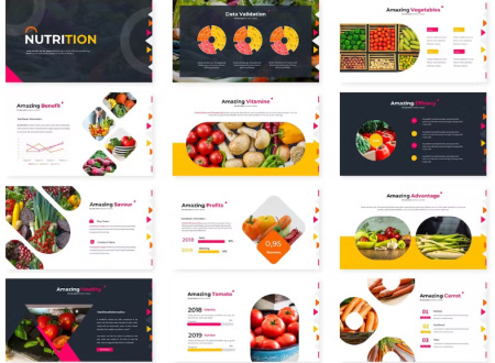 قالب پاورپوینت تغذیه Nutrition Powerpoint