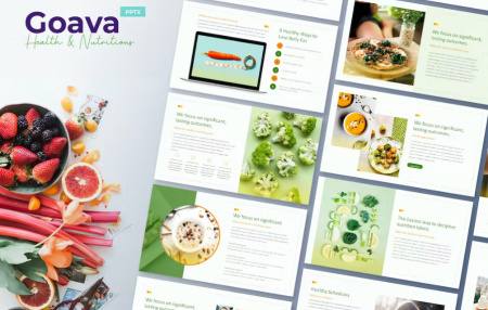 دانلود تم پاورپوینت تغذیه Nutrition Powerpoint
