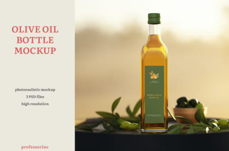 دانلود موکاپ زیتون و روغن زیتون لایه باز