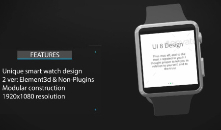 پروژه آماده افتر افکت معرفی اپلیکیشن اسمارت واچ