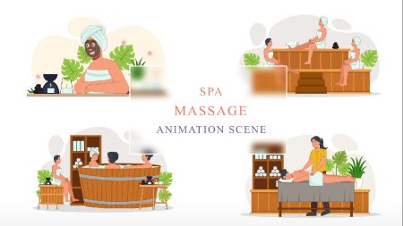 دانلود پروژه افتر افکت موشن گرافیک خدمات اسپا