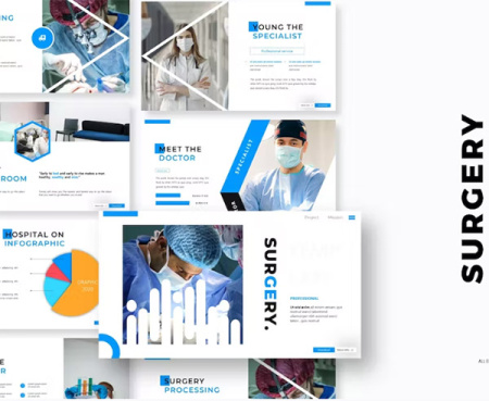 دانلود 6 قالب پاورپوینت جراحی Surgery Template آپدیت 1404