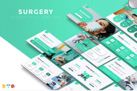 تم پاورپوینت جراحی Surgery Template