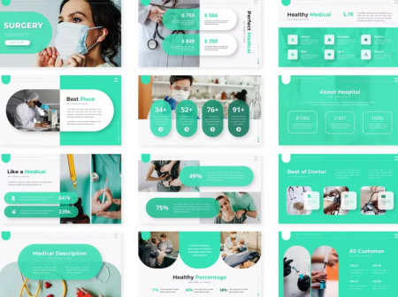 دانلود تم پاورپوینت جراحی Surgery Template