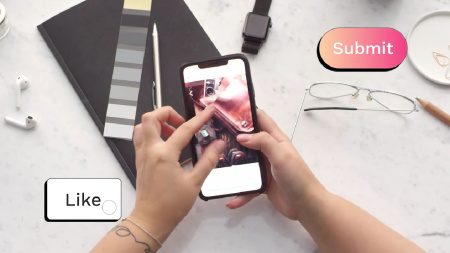پروژه پریمیر 5 دکمه رسانه های اجتماعی Interactive Text Bar