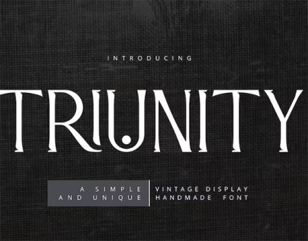 دانلود فونت قدیمی Triunity