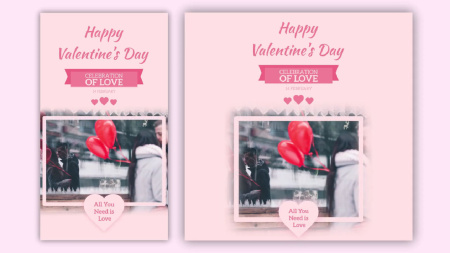 پروژه آماده پریمیر  12 استوری اینستاگرام روز ولنتاین