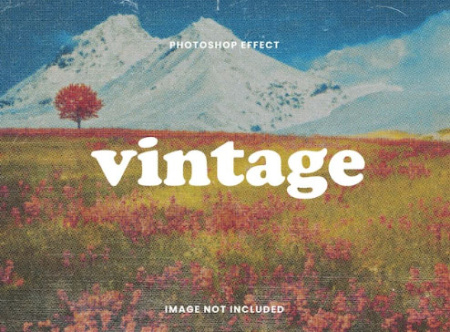 دانلود افکت آماده عکس وینتیج Vintage photo effect