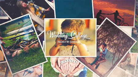 پروژه آماده افتر افکت کولاژ تصاویر عروسی Wedding Collage