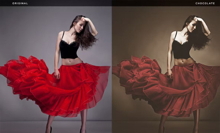 دانلود پریست قهوه ای رنگ فتوشاپ Brown Presets