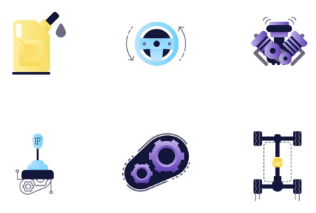 آیکون قطعات ماشین