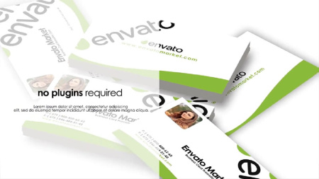 پروژه افتر افکت تیزر تبلیغاتی نمایش کارت ویزیت