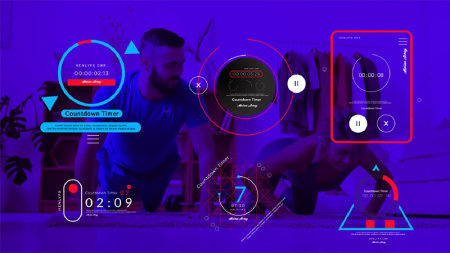 پروژه افتر افکت 7 تایمر و شمارش معکوس Countdown Timer
