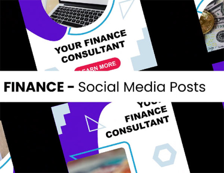 پروژه افتر افکت پست اینستاگرام با موضوع امور مالی