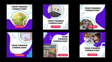 دانلود پروژه افتر افکت پست اینستاگرام با موضوع امور مالی